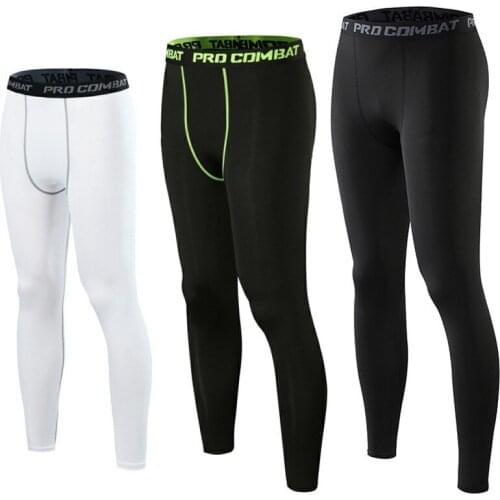 Autumn Winter Men Compression Pants Sports Tights Running Pants Dry Quickly Gym Fitness Leggings Jogging Pants