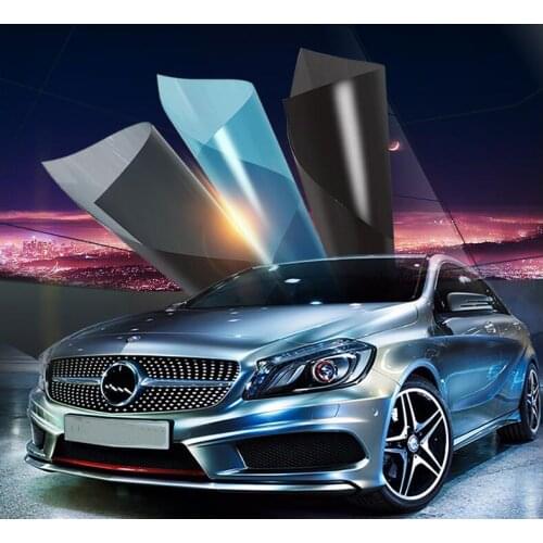 152cmx500cm Black Car Window Foils Tinting Film Roll Car Auto Home Window Glass Summer Solar UV Protection Sticker Films