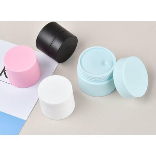 10Pcs Empty Cream Jar Pot 30g Plastic Refillable Bottles Travel Face Cream Lotion Cosmetic Container Fashion bottle