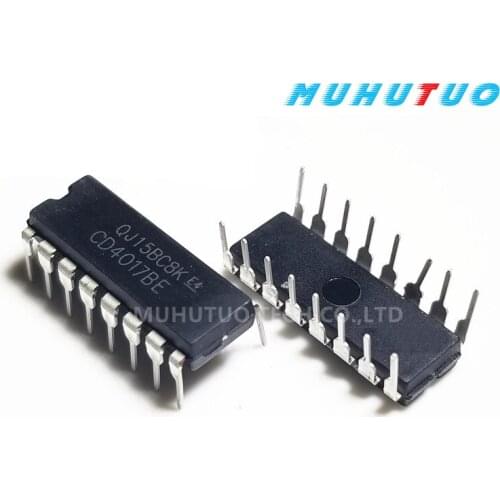 100PCS CD4017 CD4017BE CMOS counter/distributor directly into DIP16