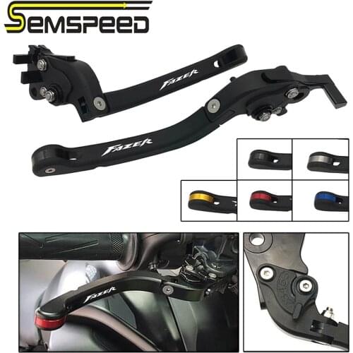 SEMSPEED Motorcycle CNC Foldable Only Brake Clutch Levers Handle Grips For Yamaha FZ6 FAZER 2004-2010 FZ1 FAZER 2006-2015 Parts