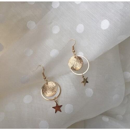 Long Earrings Simple Personality Girl Heart Flash Five-pointed Star Earrings Gift Wholesale 2020 New Fashion Earrings