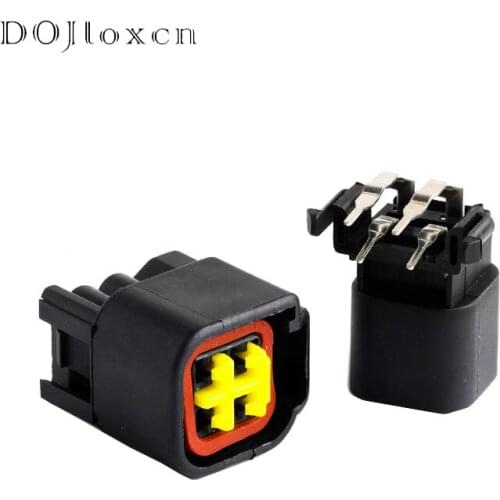1/5/10/20/50 Sets 4 Pin Furukawa Electrical Housing Plug FWY-C-4F-B Waterproof Male Female Black Connector 12444-5504-2