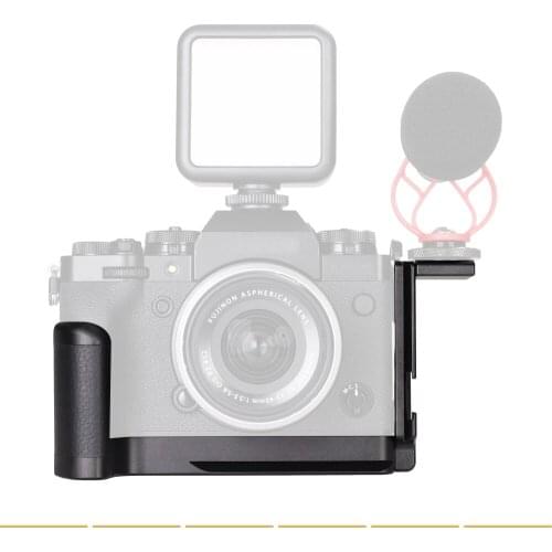 WEPOTO XT4 Grip Metal BracketQuick Release Base Leather HandleCompatible with Fuji XT4(GP-XT4CL)