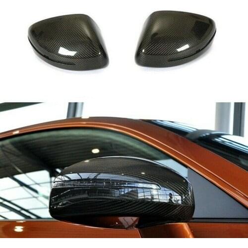 Replacement Carbon Fiber Side Mirror Covers Caps For Audi R8 07-11 TT TTS 08-14