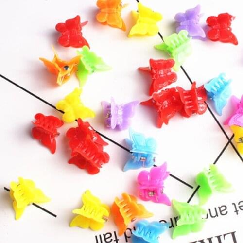 20/50/100 Pcs Cute Hair Clips Mixed Color Butterfly Hair Claw Girls Women Hair Styling Accessories Beauty Tools
