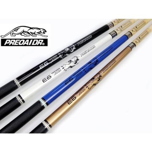 2018 New Arrival 1/2 Pool Cue Sticks E6 10mm/11.5mm/13mm Tip Billiard Cues Stick China