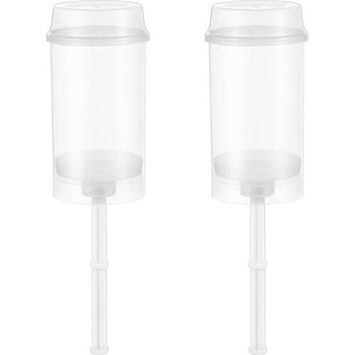 30pcs Round Push-Up Cake Shooter Clear Cake Holder Push Pops Cake Container with Lid