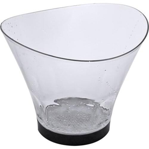 6L Round Transparent Luminous Ice Bucket Colorful LED Ice Bucket Champagne Beer Bucket Bar Party Ice Bucket