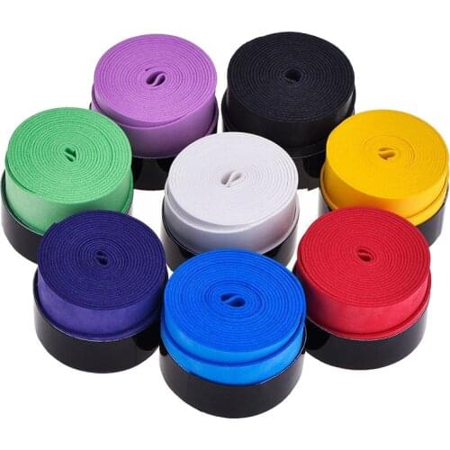 60 PCS Tennis Racket Badminton over Grips Sweat Absorbed Wraps Tapes Grips Sweatband