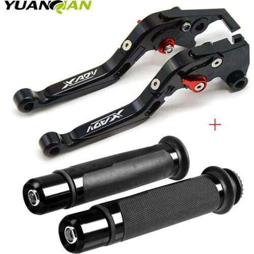 7/8" 22mm Motorcycle Hand Grips Handle CNC Gel Grip + Brake Clutch Lever Modified Accessory For Honda XADV 750 X ADV 750 2017-18