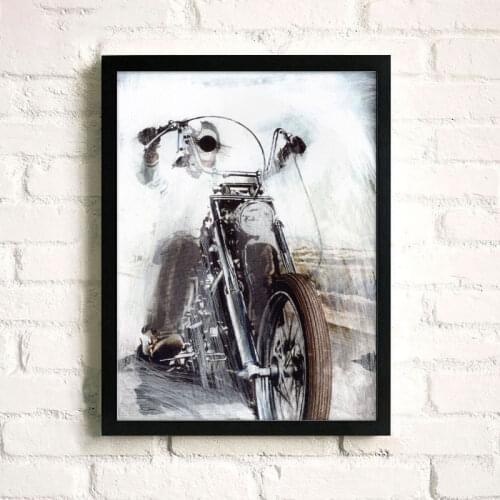Abstract Motor Wall Art Canvas Painting Sketch Motorcycle Bedroom Bar Decorative Picture Home Office Man Boy Room Decor Poster