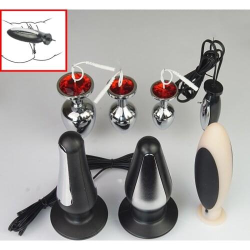 Electrosex Anal Plug,E -Stim Electro Stimulation,Electricity Accessories Vaginal Butt Plugs Prostate Massage,BDSM Sex Toys