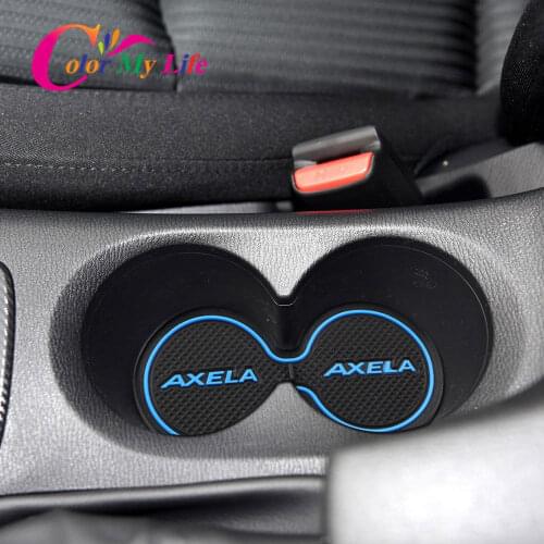Car Door Mats for Mazda 3 Axela 2014 2015 2016 2017 2018 Car Pad Non-Slip Mats Interior Door Pad Cup Mat Car Accessories