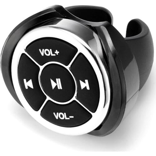 Car Steering Wheel Wireless Bluetooth Remote Controls Motorcycle Bike Bluetooth Media Volume Button For IOS Android Phone Tablet