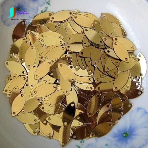 Deep blue,Silvery,Gold Horse Eyes/leaves Shape Flat Sequins,DIY Wing or Flower Clothing Decoration Sequins S0678H 6*14mm