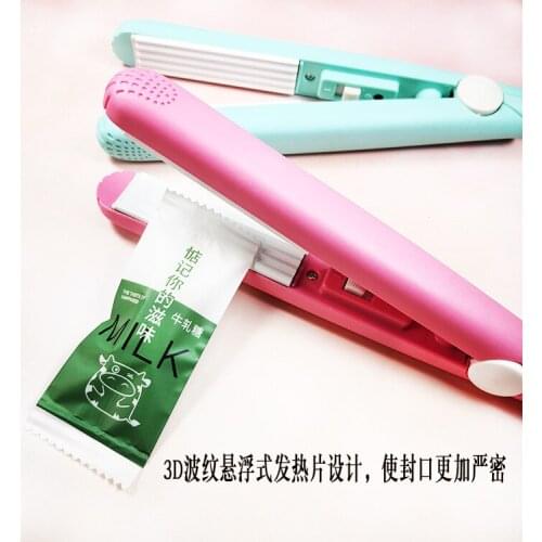 Household Mini Heat Sealing Machine Electric Portable Bag Clips Food Vacuum Sealer Handheld Plastic Impulse Sealer Seal Packing