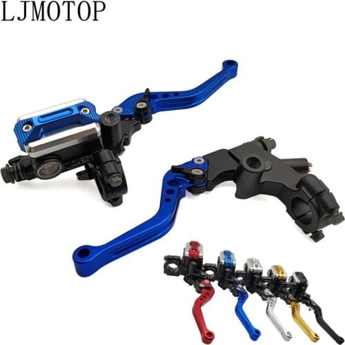 CNC Motorcycle Brake Clutch Levers Master Cylinder Reservoir Set For Honda Grom Cb190r Cbr250r Yamaha Fz1 Fz6 Ybr 125 Bmw F800r