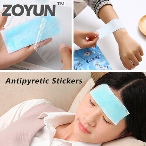 Baby cooling gel tablets fever reduction cooling patch herbal pain stickers childrens medical fever cream