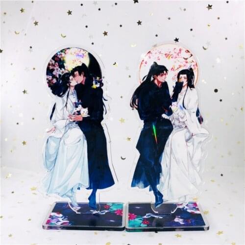 The Husky and His White Cat Shizun Acrylic Stand Model Toys Mo Ran Chu WanNing two-sided Action Figure Pendant gift