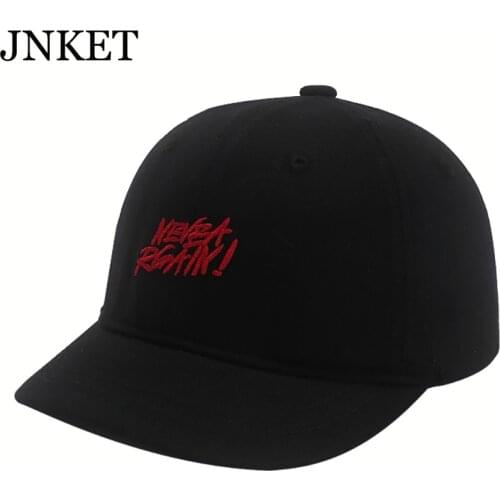 JNKET New Unisex Short Visor Baseball Cap Letter Baseball Hat Adjustable Snapback Hats Sun Hat Gorras