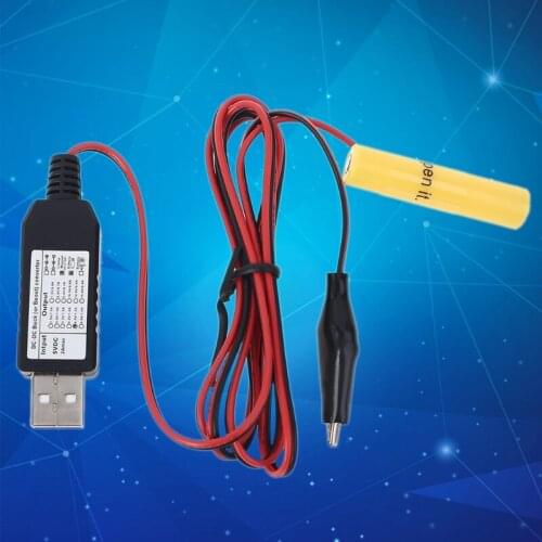 USB to 3V 4.5V 6V 9V 12V Power Supply Cable AAA Battery Eliminator Replace 2-8pcs AAA Batteries for Toys Walkie Talkie