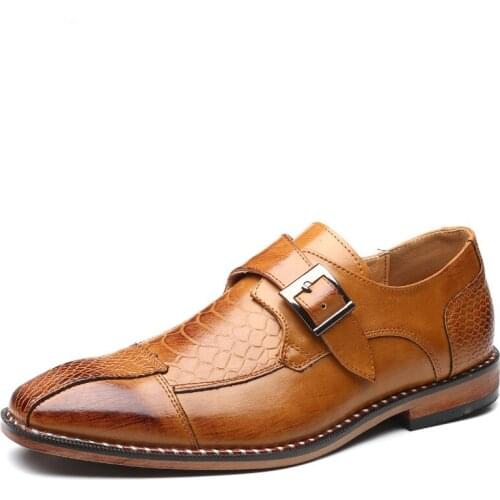 Classic Crocodile Pattern Men Business Dress Shoes Pointy PU Leather Formal Shoe Big Size 48 Male Party Wedding Footwear Zapatos