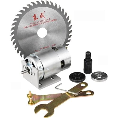 12V/24V DIY Cutting Circular Saw Set Mini Lawn Mower Home Small Pruning Machine 895 Motor 5 Inch Saw Blade Cutting Machine