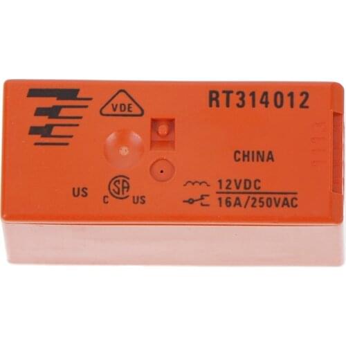 2Pcs 29*12.7*15.7mm Original RT314012 8pins 12V RT314012 16A 250VAC Relay