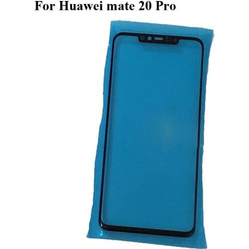 For Huawei Mate 20 Pro Front Outer touch Screen Glass Lens without flex cable Cover Repair Parts Mate20 pro 20pro