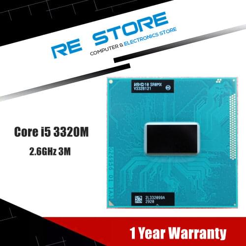 Intel Core i5 3320M 2.6GHz 3M 5 GTs SR0MX Mobile Laptop CPU Processor