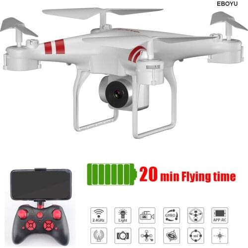 XKY KY101S 2.4Ghz RC Drone 20min Flying time w/ 500W Wifi FPV HD Camera Altitude Hold Headless Mode RC Quadcopter Drone RTF