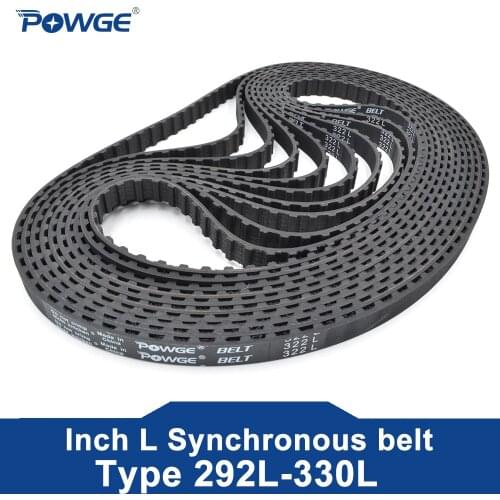 POWGE Trapezoid L Timing belt C=304/315/320/322/330 Width 050/12.7mm 075/19.1mm 25.4mm Synchronous Belt 304L 315L 320L 322L 330L