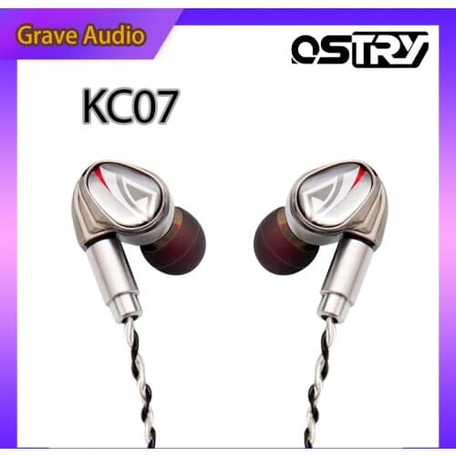 OSTRY KC07 balanced armature + EBT dynamic Technology HIFI In-ear Earphones IEM With MMCX Detachable Cable