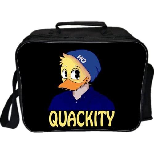 Quackity Lunch Bag Boy Girl School Portable Lunch Bag My Beloved Print Cartoon Food Box Children Picnic Box Mochila
