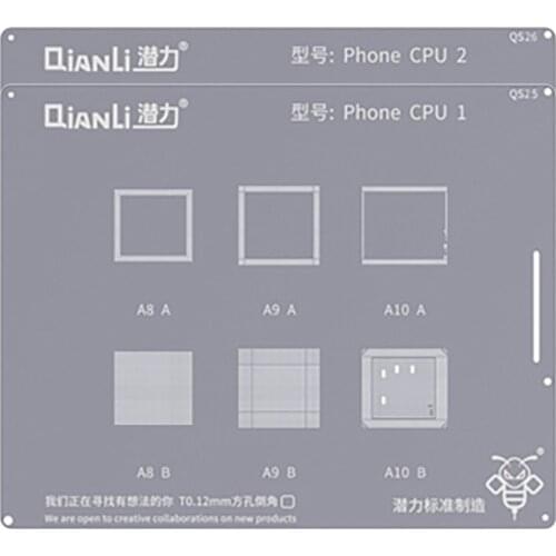 Qianli BGA Reballing Stencil CPU RAM Power Wifi IC Plant Tin Net for iPhone 6 7 8 plus x xs max Pro Max A8/9/10/11/12/13