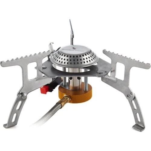 Boundless Voyage Outdoor Camping Backpacking Gas Stove Split Cookout Hiking Burner Electronic Ignition Stoves 3500W