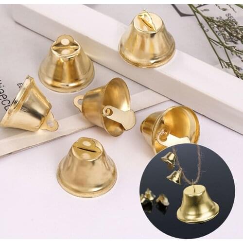 10/14/16/20/25mm Aluminum Bells, Diy Craft Accessories, Christmas Gingle Bell, Wedding Party Decoration Bells Wholesale, 10 Pcs