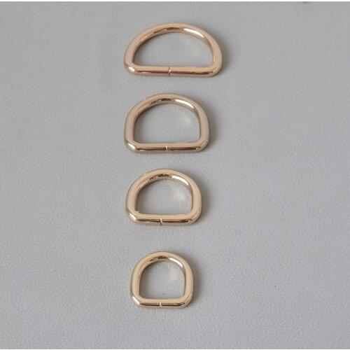 100Pcs Wholesale 15mm 20mm 25mm 32mm Webbing Metal Straps Buckle For Bag Backpack Pet Dog Collar D Ring Clasp DIY Accessories