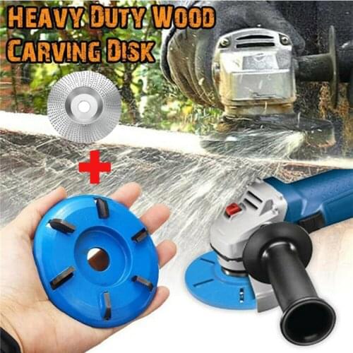 2PC Carbide Wood Sanding Carving Shaping Disc For Angle Grinder Grinding Wheel Extreme Shaping Disc Tungsten Carbide Woodworking