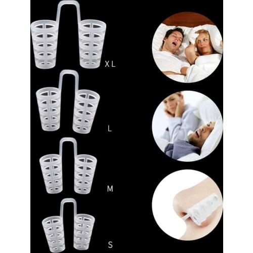 4pcs/set Anti Snoring Device Apnea Sleeping Aid Relieve Nasal Congestion Ventilation And Stop Snoring Nostril Dilator