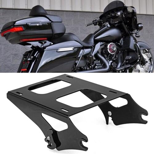 Motorcycle Accessories For Harley Touring FLHX 2014-2020 Quick Release Gloss Black Tour Pak Pack Mount Rack