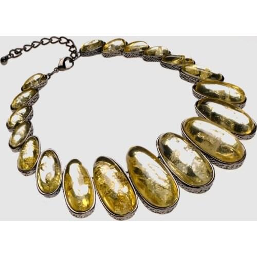 Amorita boutique Texture stone necklace