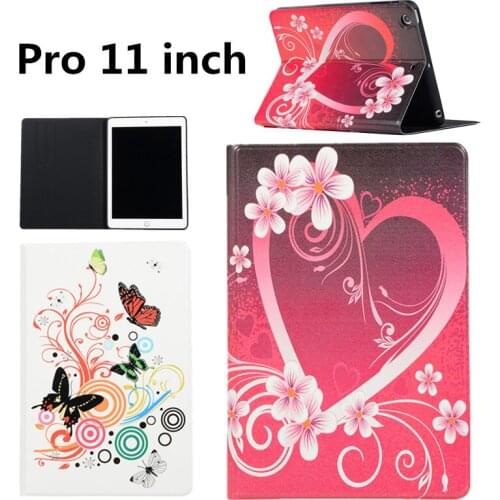 For iPad Case Apple iPad pro 11inch 2018 Flip Tablet Cover PU Leather Ultra Slim Soft Funda for pro Case ipad pro 11 inch Case