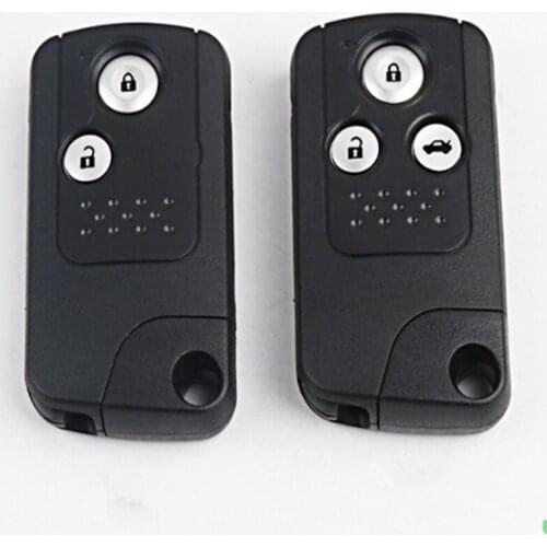 DAKATU 2/3 Button Smart Remote key Shell Case for Honda Civic Accord CR-V Odyssey Replacement smart card shell
