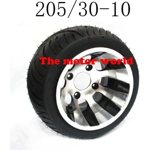 Good Quality GO KART KARTING ATV UTV Buggy 205/30-10 Inch Wheel Tubeless Tyre Tire with Aluminum Alloy Hub
