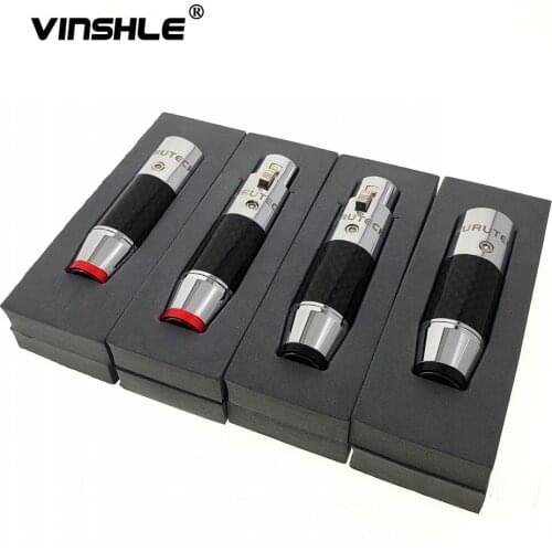 Furutech CF-601M(R) CF-602F(R) Rhodium Plated XLR Carbon Fiber Connector Plug