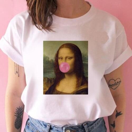 Oversized T Shirt Women Funny Summer Short Sleeve Tees Aesthetic Female Clothing Ullzang White T Shirt Casual Streetwear