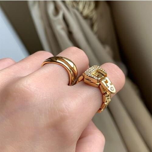 HOTPB Women's Gold Rings