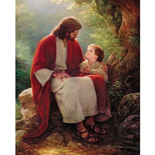 5D Jesus Diamond Painting Cross Stitch Full Square Diamond Embroidery Religion Pattern Wall Decor Christmas Gift